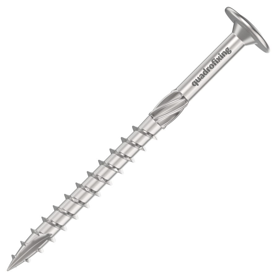 Construction stainless steel (A2) screws 8.0 mm, flange head