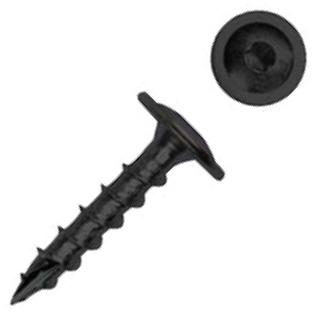 Screw for carpentry fittings / fences 8,00 mm, Deltacoll® black, waxed (50 pcs. + bit)
