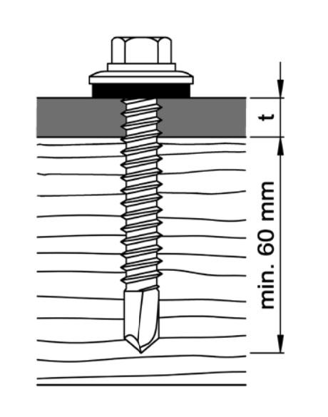 Sheet metal screws 6,3 mm, bimetal, EUROTEC BiGHTY bimetal