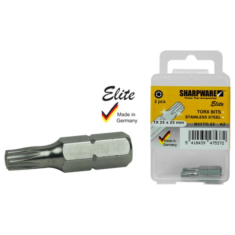 Stainless steel bit Elite TORX (2 pcs.)