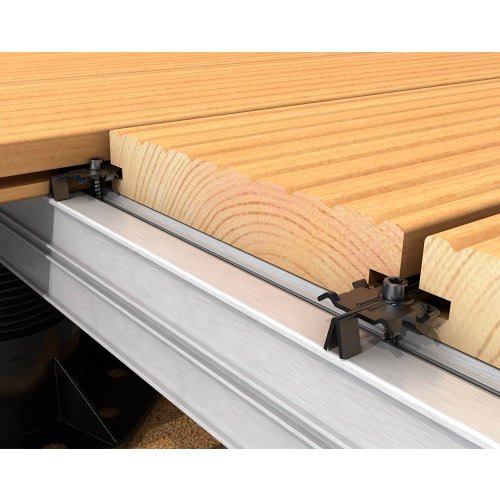 Decking clip,  EUROTEC M-Clip, stainless steel, black (200 pcs.) 3