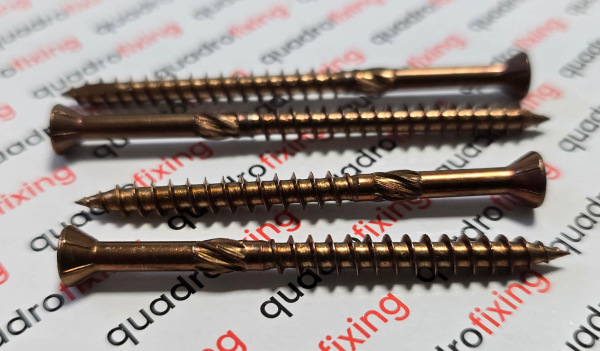 Terrace screws 5,0 mm, antique light, stainless steel A4 (200 pcs) 3