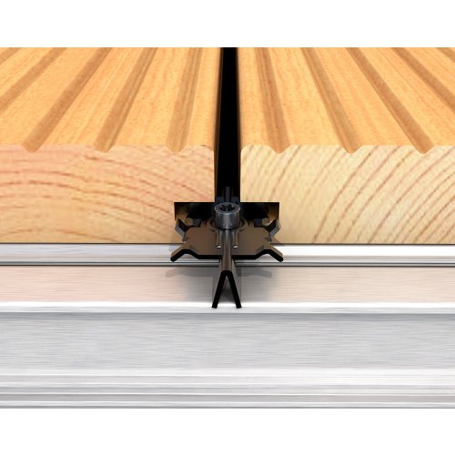 Decking clip,  EUROTEC M-Clip, stainless steel, black (200 pcs.) 2