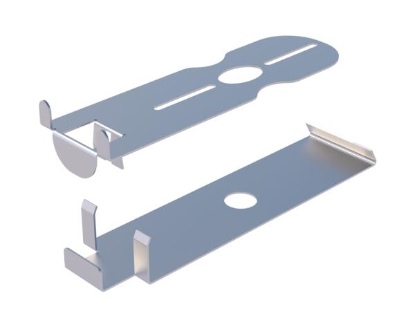 Edge brackets for EUROTEC GIANT adjustable pedestals (1 set - upper and lower)