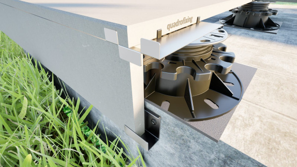 Stainless Steel Edge Trim for 20 mm Porcelain Pavers with Stainless Steel Hammer-In Anchor 2