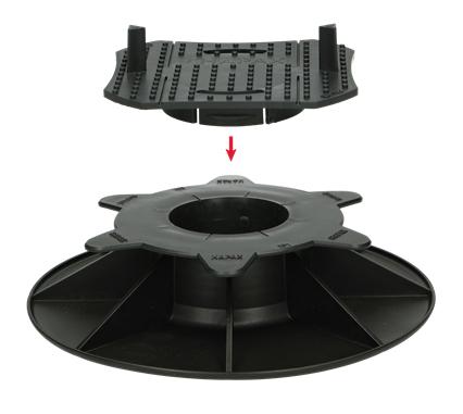 Adjustable pedestal for decking HAPAX ATLAS (50-90mm), 1 pcs.