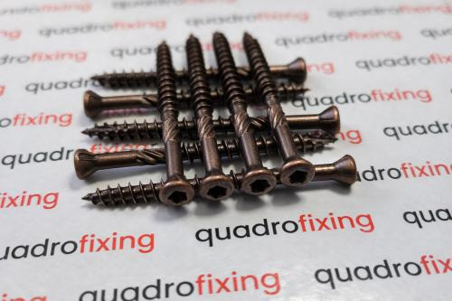 Decking and cladding screws 4,0–5,0 mm, QUADROFIX ANTIK C2 2