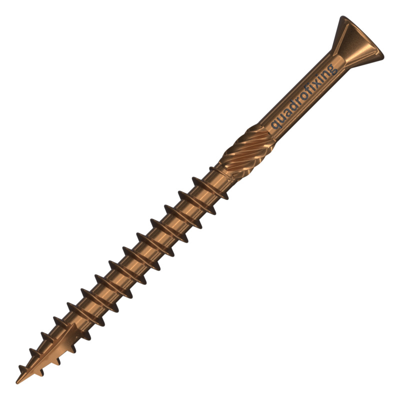 Nerezové skrutky 4,0–5,0 mm na terasu a fasádu QUADROFIX ANTIK C2