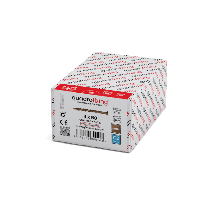 Decking and cladding screws 4,0–5,0 mm, QUADROFIX ANTIK C2 1