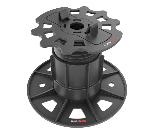 Adjustable Pedestal EUROTEC BASE 60–110 mm for QFX-ALU Aluminum Profiles