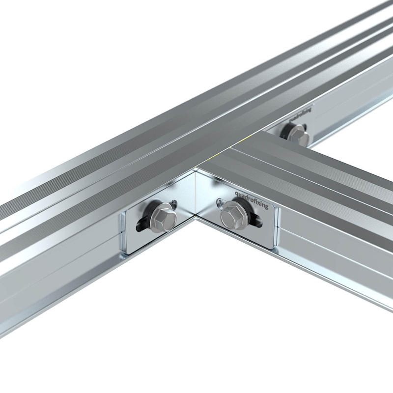 Aluminum Angle Bracket for QFX-ALU Profile – 40×40×19.5 mm 1