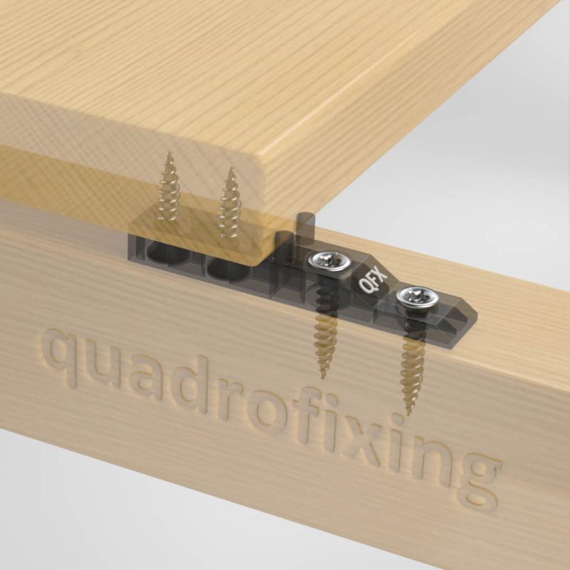 Decking clip QUADRO CLIP (100 pcs.), without screws