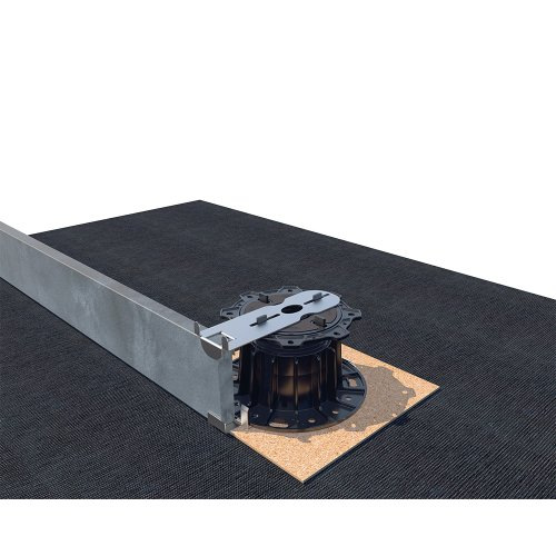 Edge Finishing Element for Eurotec GIANT Pedestals (Bottom) – Stainless Steel 3