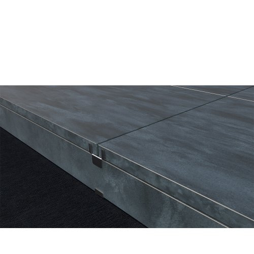 Edge Finishing Element for Eurotec GIANT Pedestals (Bottom) – Stainless Steel 5