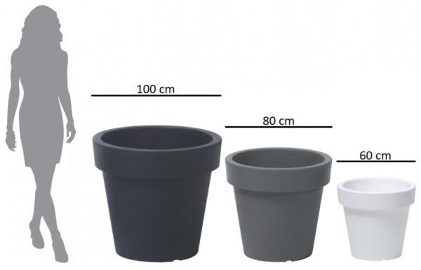Terasový kvetináč - ANTRACIT (1 ks) 1