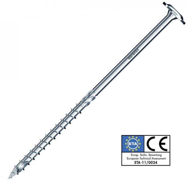 Eurotec Paneltwistec, stainless steel, wafer head construction screw (50 pcs.)
