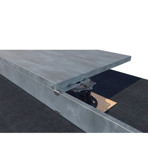 Edge Finishing Element for Eurotec GIANT Pedestals (Bottom) – Stainless Steel 4