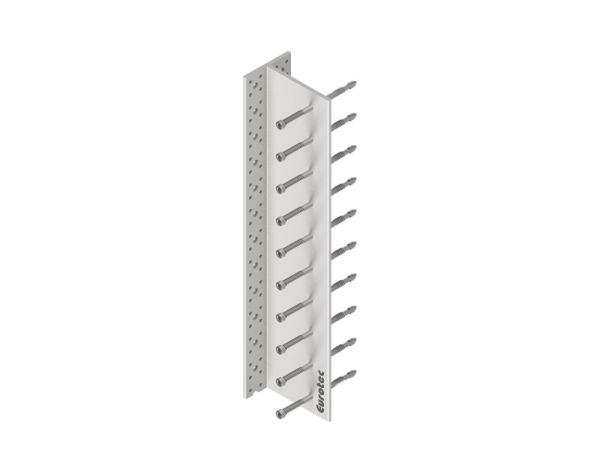 Bracket for concealed joints, aluminium, 115x80x2000 mm - Eurotec T profile 2