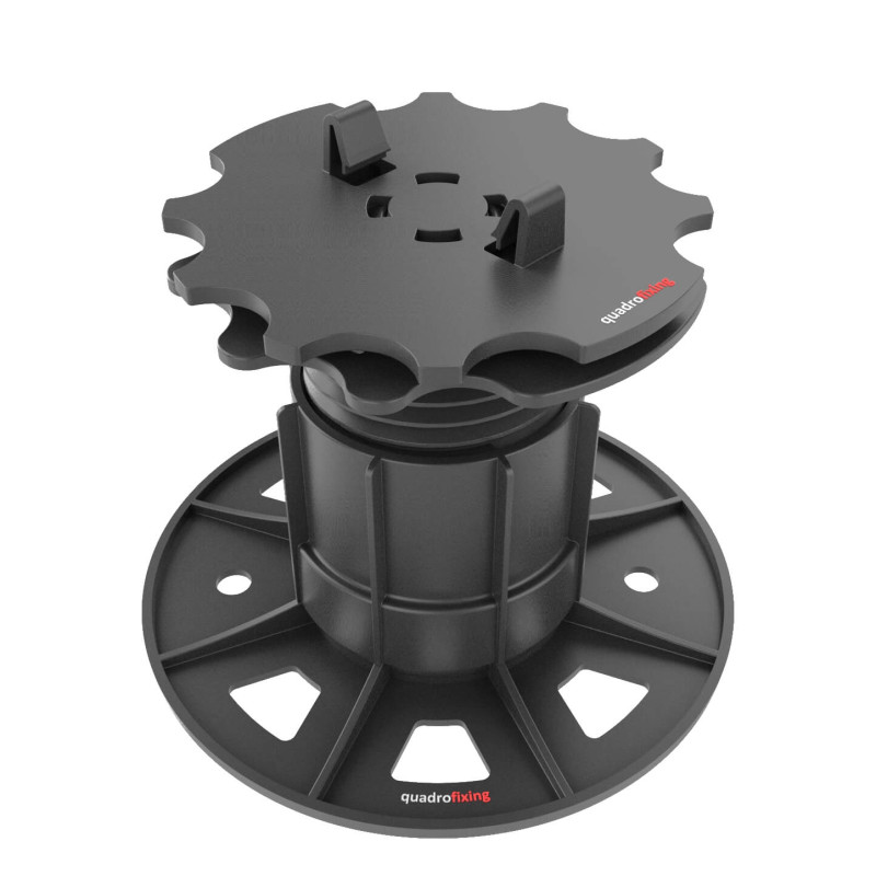 Self-levelling adjustable pedestal EUROTEC BASE SL 67–117 mm with adapter for aluminum