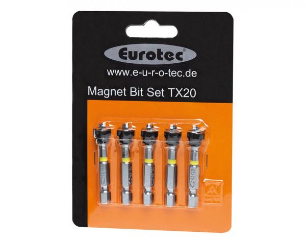 EUROTEC TORX. long magnetic bits, 50 mm (5 pcs.)