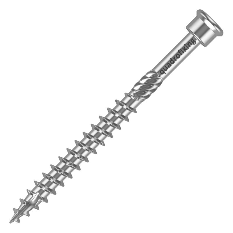 Decking screws 4,5-5,0 mm, stainless steel C2 (200 pcs. + bit) QUADROFIX TERRIX