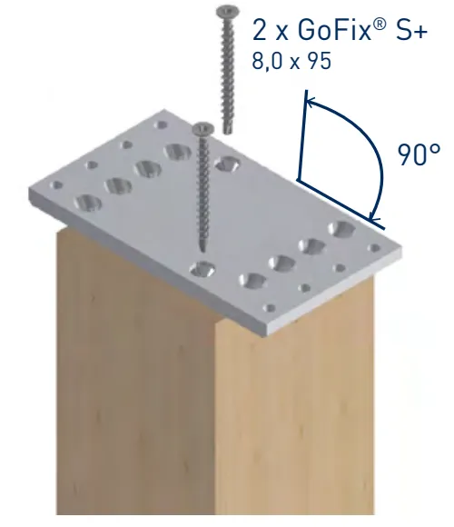 SIHGA Stabilix C - wood connector (1 pc.)