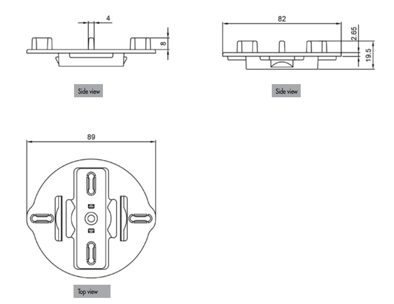 Decking clip for tiles – QFX-ALU aluminum profile