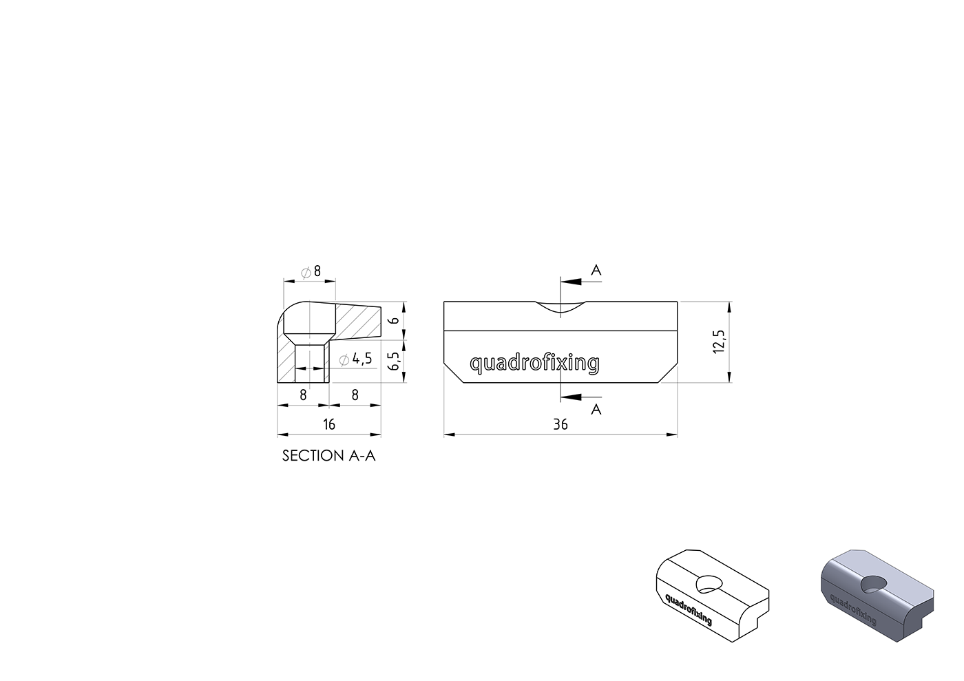 Decking L-Clip with stainless screws  